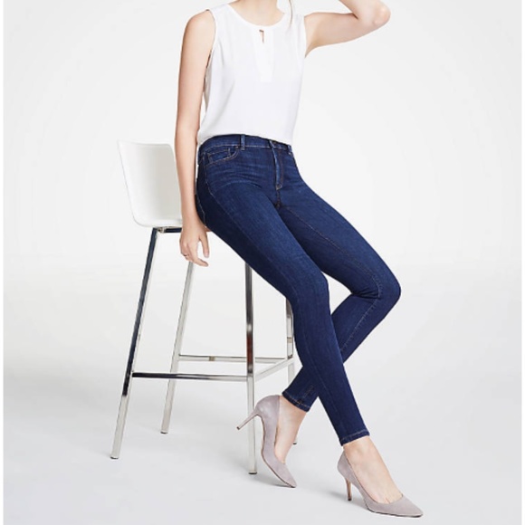 Ann Taylor Denim - Ann Taylor Skinny Dark Wash High Waist Jeans